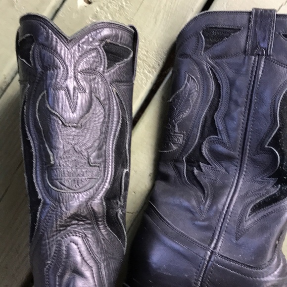 🦅 Harley Davidson Cowboy Boots - Picture 2 of 8